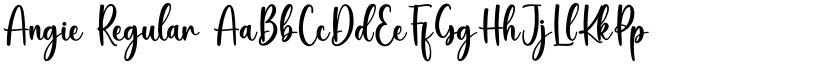 Angie Regular font