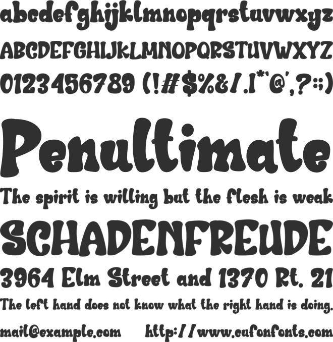 Sweet Spooky font preview