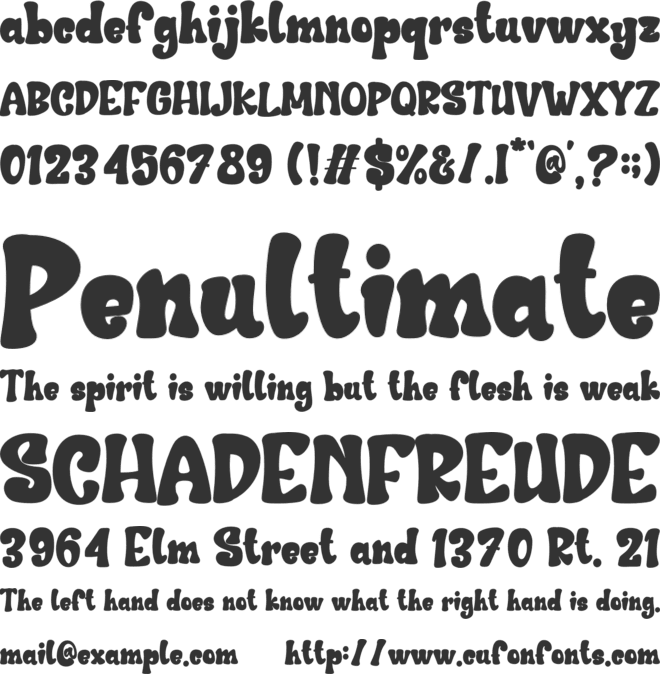 Sweet Spooky font preview