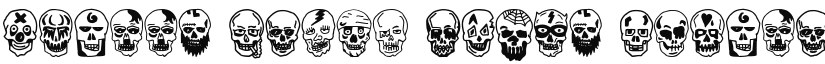 Skulls Party Icons Regular font