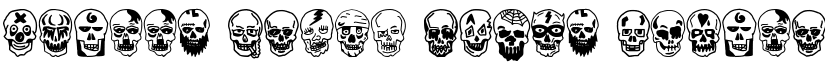 Skulls Party Icons Regular font