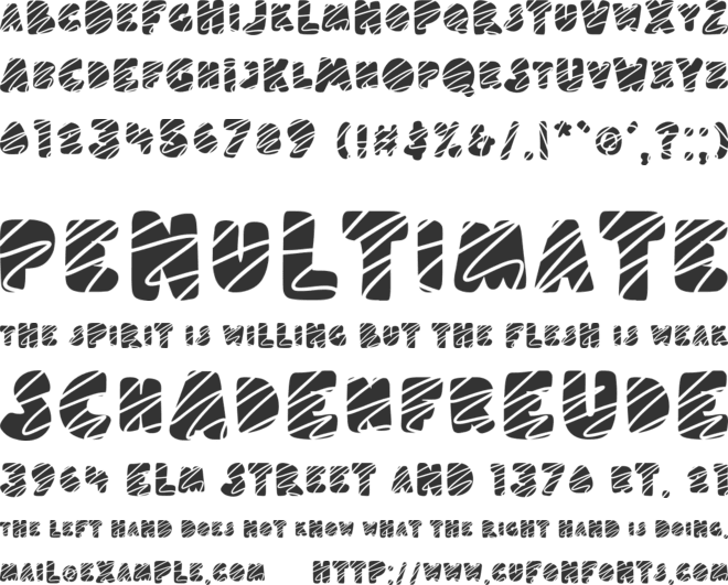 Pumpkin Games Alt font preview