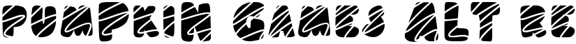 Pumpkin Games Alt Regular font