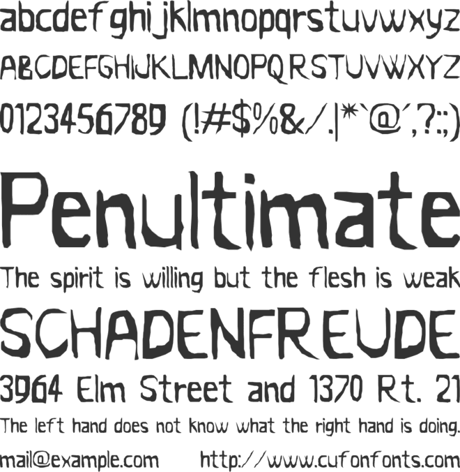 Fauves Book font preview