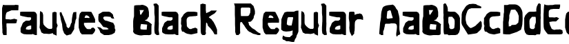 Fauves Black Regular font