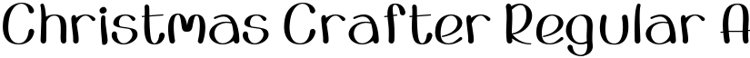 Christmas Crafter Regular font