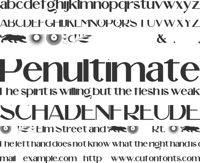 MARDE SAUVE font preview