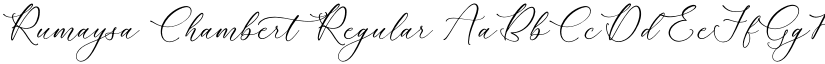 Rumaysa Chambert Regular font