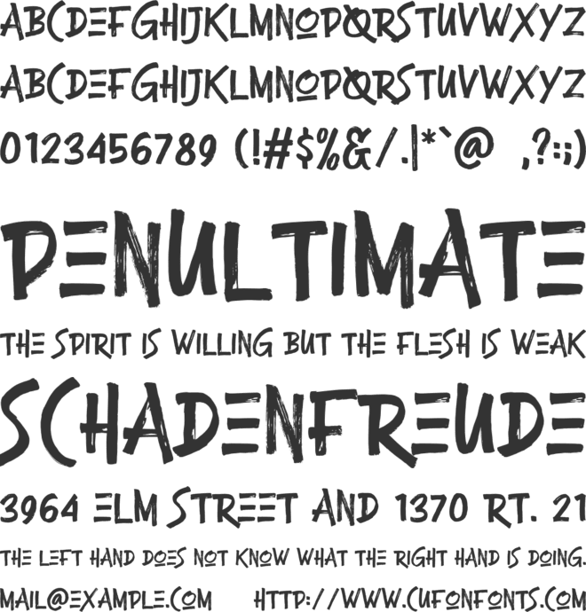 Champion font preview