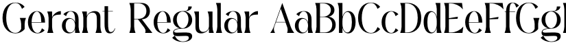 Gerant Regular font