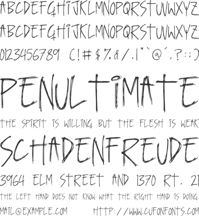 Geraint font preview