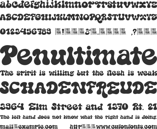 Gathrima font preview