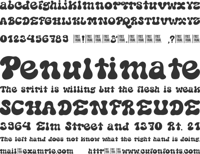 Gathrima font preview