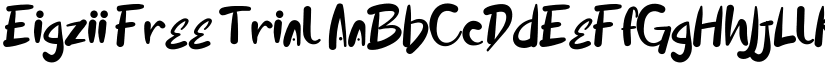 Eigzii Free Trial font