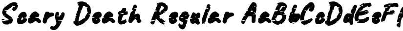 Scary Death Regular font