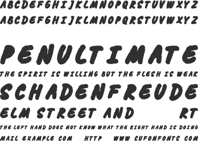 Wooden Text font preview