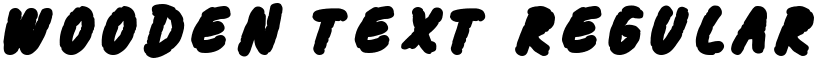 Wooden Text Regular font