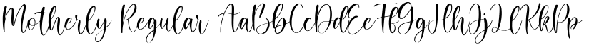 Motherly Regular font