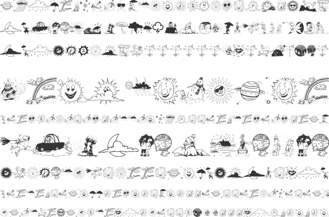 Meteo Sat font preview