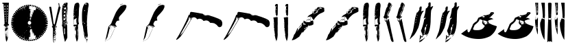Knives font