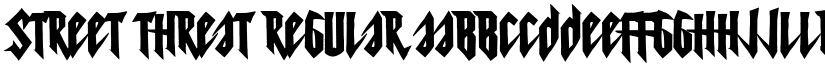 Street Threat Regular font