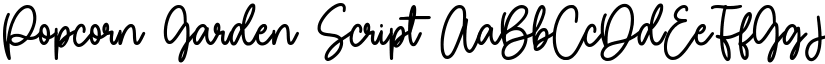 Popcorn Garden Script font