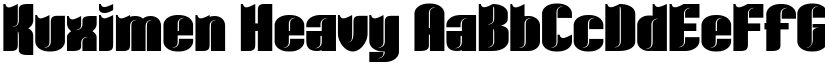 Kuximen Heavy font
