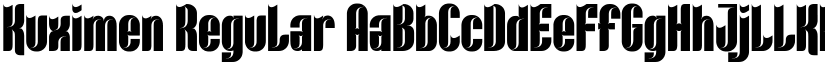 Kuximen Regular font
