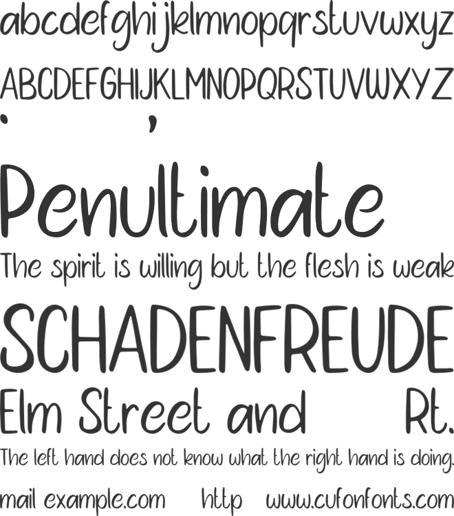 Mambu Langu font preview