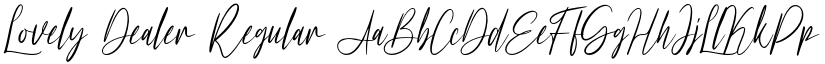 Lovely Dealer Regular font