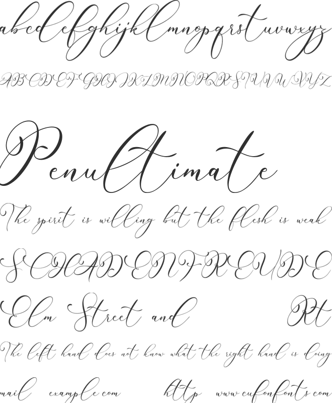 Rintica font preview