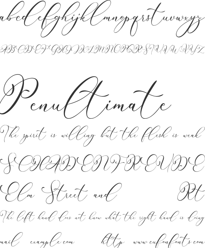 Rintica font preview