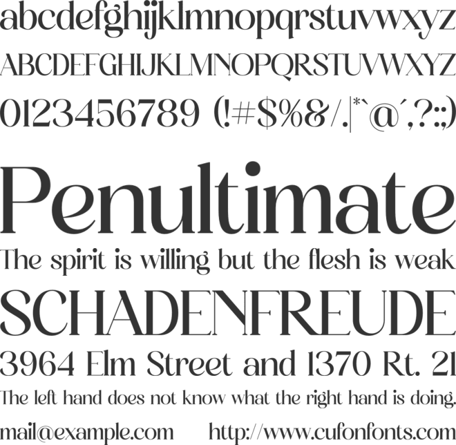 Lemosty font preview