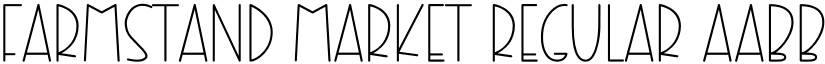Farmstand Market Regular font