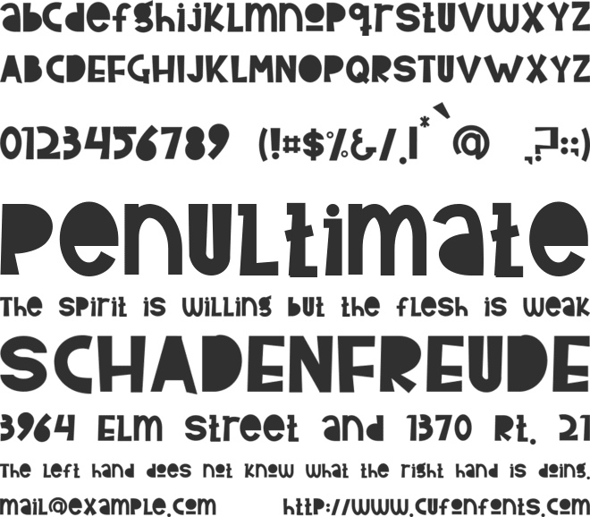 Home Coming font preview