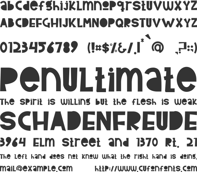 Home Coming font preview