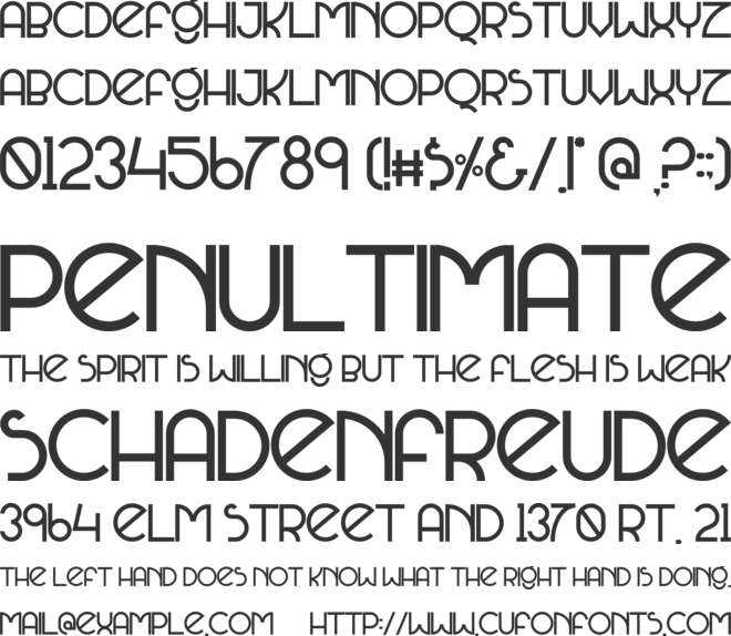Sanstara font preview