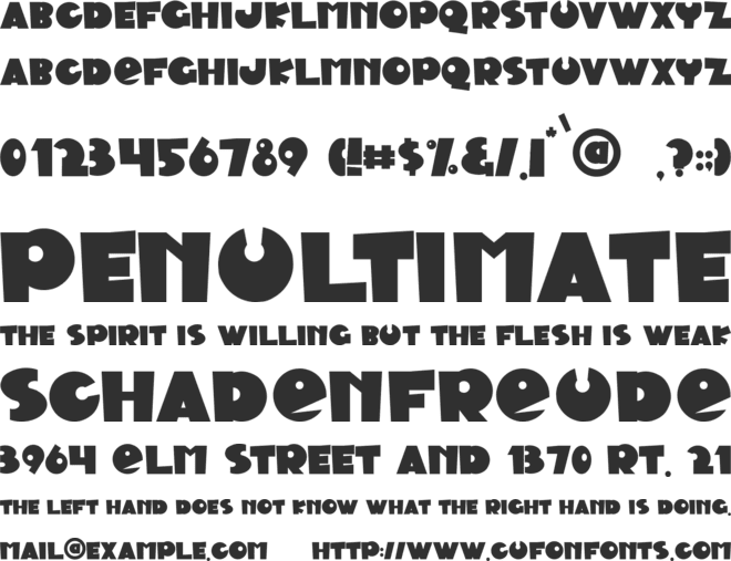 Happi Days font preview