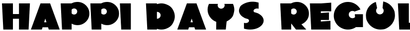 Happi Days Regular font