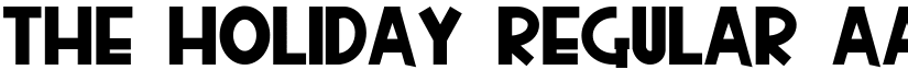 THE HOLIDAY Regular font