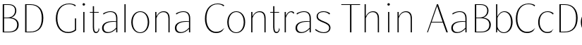 BD Gitalona Contras Thin font
