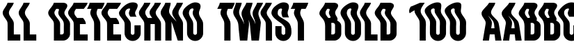 LL DEtechno Twist Bold 100 font
