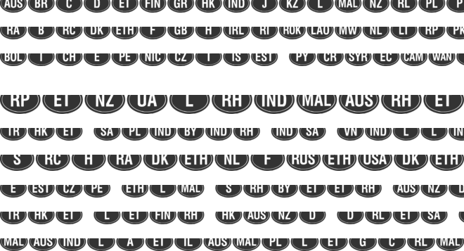 Kountry Kodes font preview