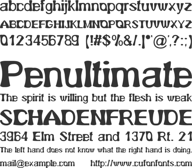 Minardi font preview