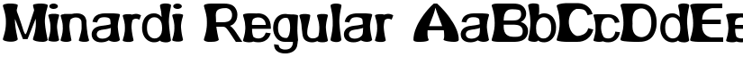 Minardi Regular font