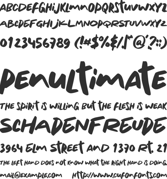 Kidos Marker font preview