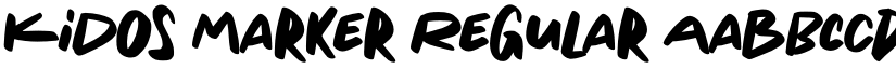 Kidos Marker Regular font