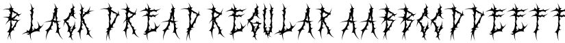 Black Dread Regular font