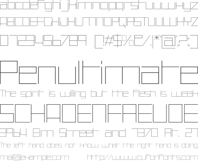 Montreal Thin font preview