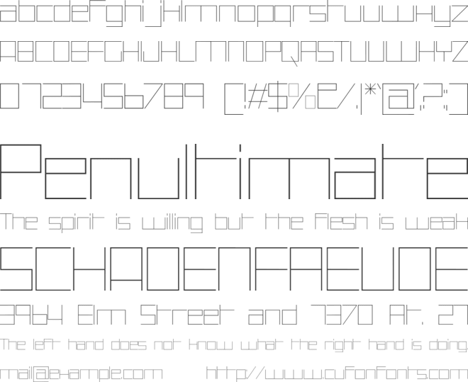 Montreal Thin font preview